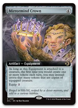 MTG Lorwyn Eclipsed Mirrormind Crown 0381 Extended Art NM - Image 1