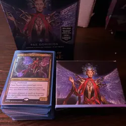 Fae Dominion MTG Wilds of Eldraine Commander Deck Sleeved With Deck Box - Image 1