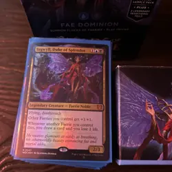 Fae Dominion MTG Wilds of Eldraine Commander Deck Sleeved With Deck Box - Image 2