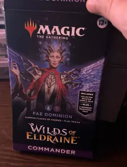 Fae Dominion MTG Wilds of Eldraine Commander Deck Sleeved With Deck Box - Image 3