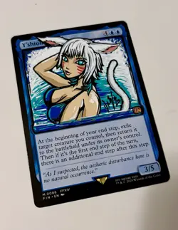 MTG Final Fantasy, Hand Painted Alter Custom, Y’shtola Rhul, Bikini, Mythic. NM - Image 2