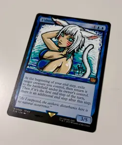 MTG Final Fantasy, Hand Painted Alter Custom, Y’shtola Rhul, Bikini, Mythic. NM - Image 3