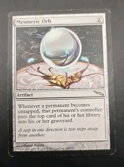 Mesmeric Orb Mirrodin MTG Regular Moderately Played - Image 1