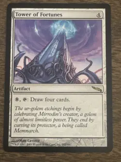 Magic the Gathering TOWER OF FORTUNES #267/306 Mirrodin 2003 Artifact Rare NM - Image 1