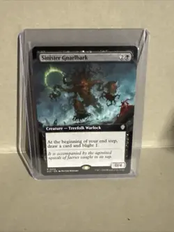 Sinister Gnarlbark (Extended Art) Commander: Lorwyn Eclipsed Regular - Image 1