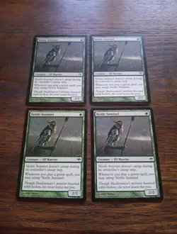 4x Nettle Sentinel Eventide Common MTG NM/LP - Image 1