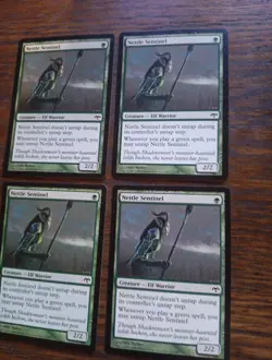 4x Nettle Sentinel Eventide Common MTG NM/LP - Image 4