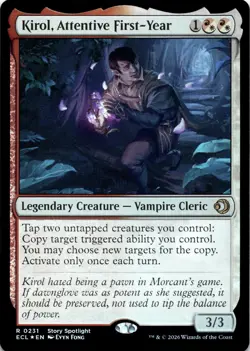 Kirol, Attentive First-Year FOIL Lorwyn Eclipsed Magic MTG NM - Image 1