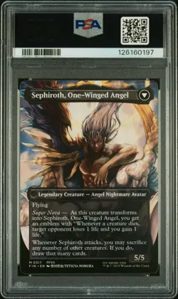 2025 MTG Final Fantasy SEPHIROTH Artist Borderless #0317 PSA 10 - Image 2