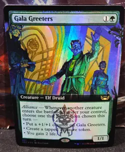 magic the gathering - FOIL! - Gala Greeters - Creature - Elf Druid - Rare -Green - Image 1
