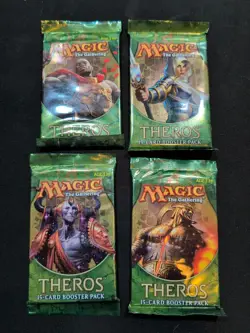 4x Theros Booster Packs Magic The Gathering MTG New Factory Sealed - Image 1
