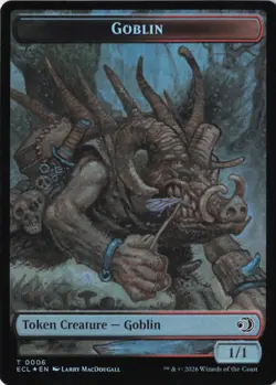 Goblin // Faerie Token Double Sided FOIL Lorwyn Eclipsed ECL MTG - Image 1