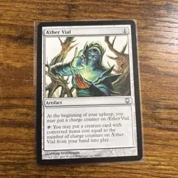 Magic The Gathering Aether Vial Dark Steel Near Mint Condition Never Played - Image 1