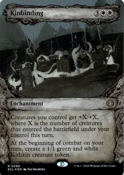 Kinbinding FOIL SHOWCASE Lorwyn Eclipsed Magic MTG NM - Image 1