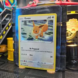 Eevee HD Swirl Promo Sword & Shield Cosmos Holo Pokemon TCG Black Star - Image 4