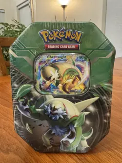 Pokemon TCG Kalos Power Tin Chesnaught-EX 2014 Factory Sealed Vintage - Image 1