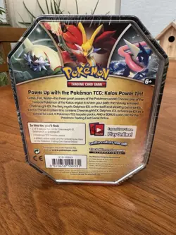 Pokemon TCG Kalos Power Tin Chesnaught-EX 2014 Factory Sealed Vintage - Image 4
