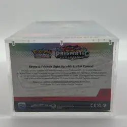 Pokemon TCG S&V Prismatic Evolutions Booster Bundle Display Case w/Acrylic Case - Image 3