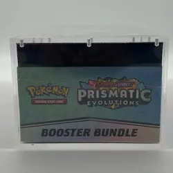 Pokemon TCG S&V Prismatic Evolutions Booster Bundle Display Case w/Acrylic Case - Image 4