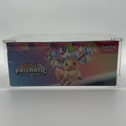 Pokemon TCG S&V Prismatic Evolutions Booster Bundle Display Case w/Acrylic Case - Image 5