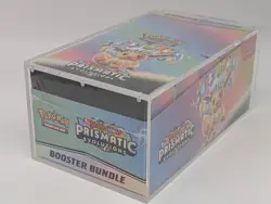 Pokemon SV8.5 Prismatic Evolutions Sealed Booster Bundle Display W/Acrylic Case - Image 4