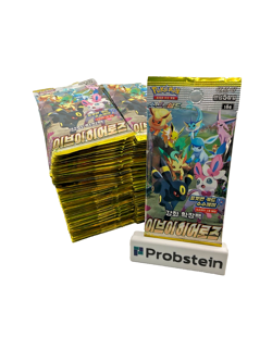 Lot of (100) Pokemon TCG Korean S6a Eevee Heroes Booster Packs SEALED #1 - Image 1