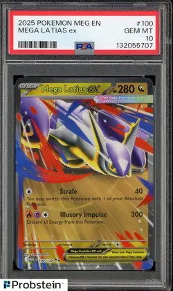 2025 Pokemon MEG EN #100 Mega Latias Ex PSA 10 GEM MINT - Image 1