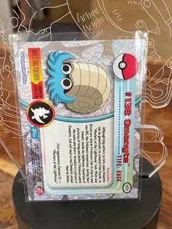 Omanyte #138 - Blue Logo - 1999/2000 Pokemon Topps TV Animation - Image 2