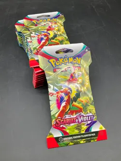Lot of (11) Pokemon Scarlet & Violet Base Set Sleeved Booster Packs Sealed - Image 1