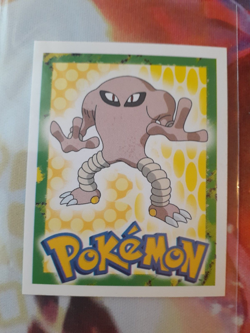 1999 Hitmonlee #106 Pokemon Merlin Sticker LP-NM - Image 1