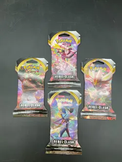 Lot of (24) Pokemon Sword & Shield Rebel Clash Sleeved Booster Packs Sealed - Image 2