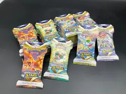 Lot of (47) Pokemon Sword & Shield Brilliant Stars Sleeved Booster Packs Sealed - Image 1