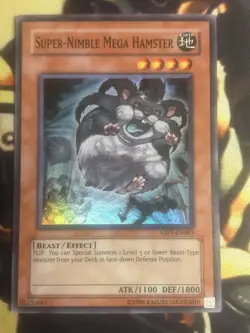 Yugioh: Super-Nimble Mega Hamster - ABPF-EN083 - Super Rare - Unlimited - LP - Image 1