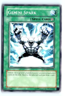 Yu-Gi-Uh #SOVR-EN055 Gemini Spark Stardust Overdrive Lightly Played tcg - Image 1