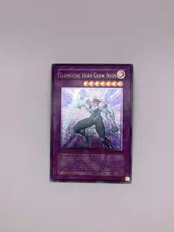 Yugioh Elemental Hero Glow Neos - Ultimate - 1st - STON-EN036 - Lightly Played - Image 1