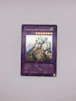 YuGiOh Elemental Hero Grand Neos - Ultimate - 1st Edition - Moderately Played - Image 1