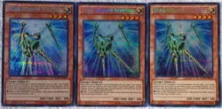 Yugioh 3x Star Seraph Scepter WSUP-EN018 Prismatic Secret Rare 1st Ed NM Playset - Image 1