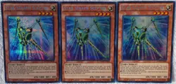 Yugioh 3x Star Seraph Scepter WSUP-EN018 Prismatic Secret Rare 1st Ed NM Playset - Image 2