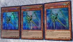 Yugioh 3x Star Seraph Scepter WSUP-EN018 Prismatic Secret Rare 1st Ed NM Playset - Image 3