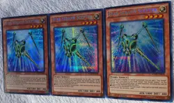 Yugioh 3x Star Seraph Scepter WSUP-EN018 Prismatic Secret Rare 1st Ed NM Playset - Image 4
