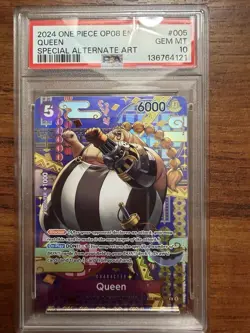 One Piece CCG Queen Two Legends ST04-005 PSA 10 Gem Mint - Image 1