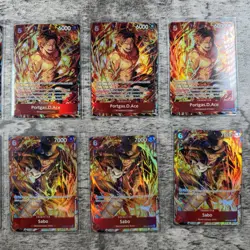One Piece TCG Sabo OP05-007 & ST15-005 Illustration Box 5 and 6 Promo Lot - Image 4