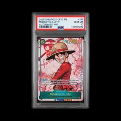 2025 One Piece OP13 Monkey D. Luffy Alt Art PSA 10 #118 English - Image 2