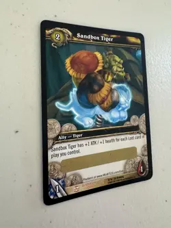 World of Warcraft TCG Sandbox Tiger Unused Loot Card - Image 2