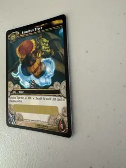 World of Warcraft TCG Sandbox Tiger Unused Loot Card - Image 3
