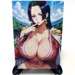 One Piece Boa Hancock Sexy Anime Waifu Girl Doujin Lewd Goddess Story Art Card - Image 2