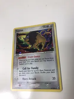 TAUROS 12/100 EX Crystal Guardians HOLO rare Pokemon card NM - Image 1