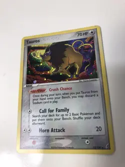TAUROS 12/100 EX Crystal Guardians HOLO rare Pokemon card NM - Image 2