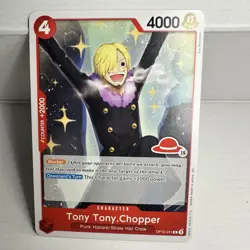One Piece card, Tony Tony.Chopper (Sanji body) OP10-011 R, red straw hat 15 - Image 1