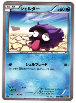 SHELLDER 016/080 - NM - XY9 RAGE OF THE BROKEN HEAVENS JAPANESE POKEMON CARD - Image 1